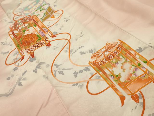 平和屋着物■訪問着 刺繍 貝桶花文 暈し染め 金彩 やまと誂製 正絹 逸品 AABG8185sx