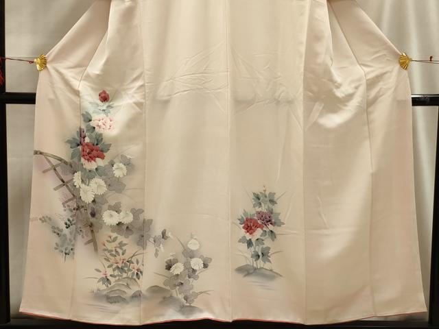 平和屋着物■訪問着 手描き 花籬文 暈し染め 正絹 逸品 AABG8192sx