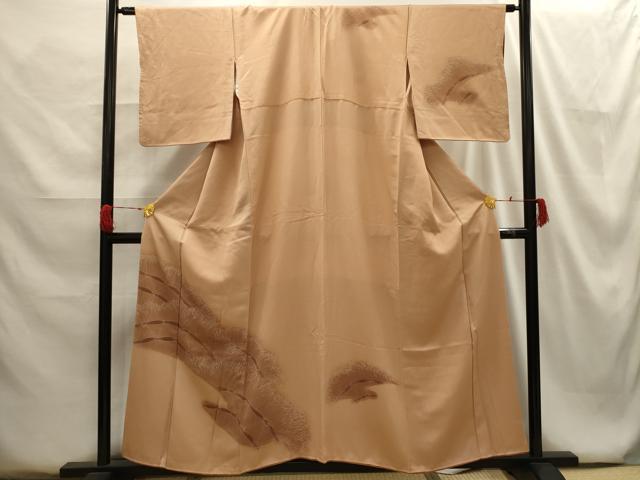 平和屋着物■訪問着 刺繍 霞文 暈し染め 金糸 正絹 逸品 AABG8193sx