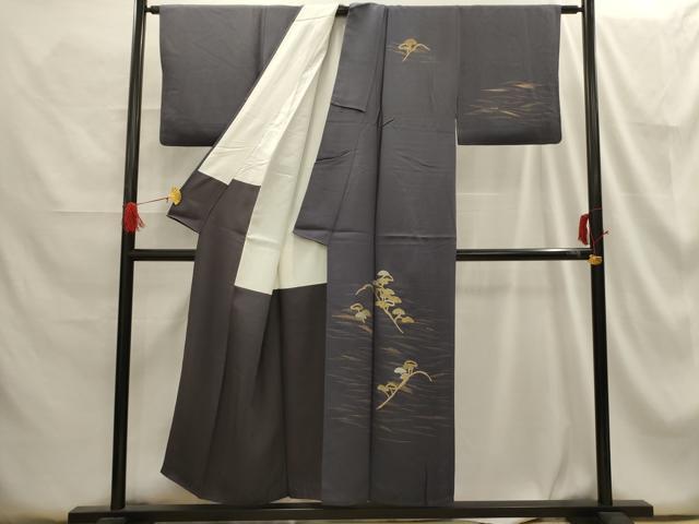 平和屋着物■訪問着 刺繍 浜松文 金糸 金彩 正絹 逸品 AABG8207sx