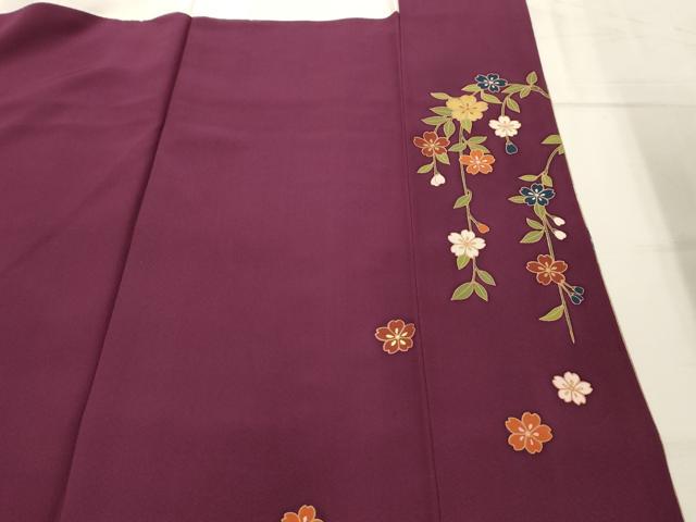 平和屋着物■訪問着 刺繍 御所車花文 金糸 金彩 正絹 逸品 AABG8231sx