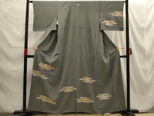 平和屋着物■訪問着 エ霞吉祥文 金彩 正絹 逸品 AABG8237sx