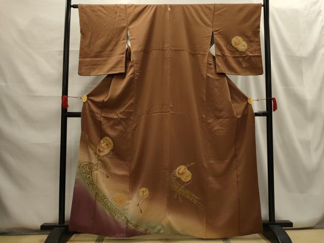 平和屋着物■訪問着 花鏡裏文 暈し染め 金彩 正絹 逸品 AABG8238sx