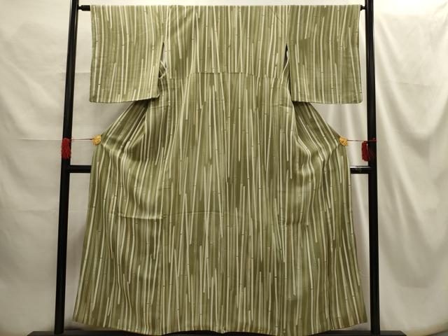 平和屋着物■上質な小紋 間道 地紋起こし 正絹 逸品 AABG8328sx