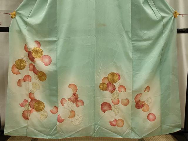 平和屋着物■訪問着 駒刺繍 菊 金彩 正絹 逸品 AABG8337sx