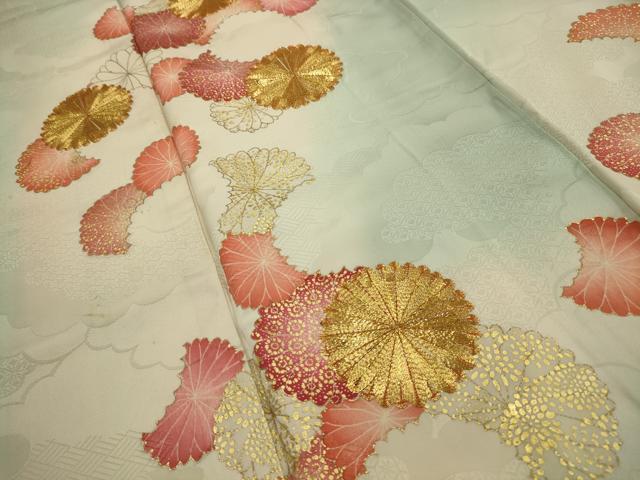 平和屋着物■訪問着 駒刺繍 菊 金彩 正絹 逸品 AABG8337sx