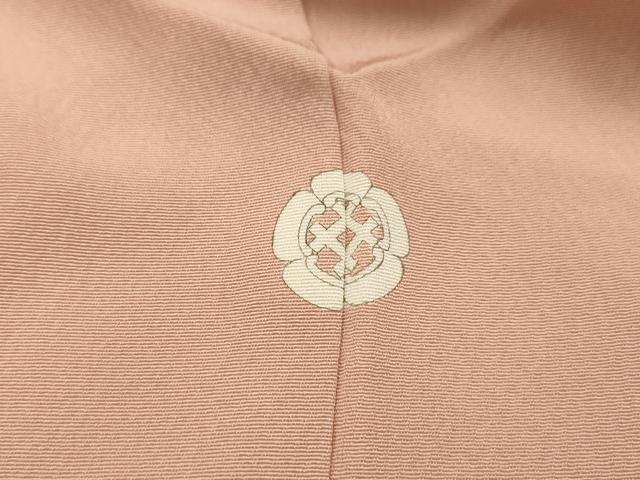 平和屋着物■無地絵羽訪問着 雲取風景地紋 赤香色 正絹 逸品 AABG8338sx