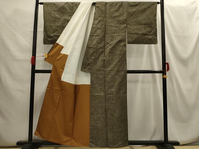 平和屋着物■本場大島紬 7マルキ 吉祥文 正絹 逸品 AABG8344sx