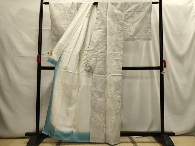 平和屋着物■上質な紬 花菱文 正絹 逸品 AABG8345sx