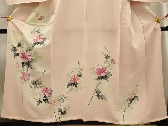 平和屋着物■訪問着 枝花文 暈し染め 金彩 正絹 逸品 AABG8389sx