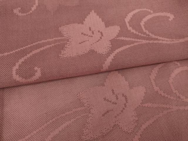 平和屋着物▽羽織 スリーシーズン 春夏秋 塵除け 花唐草紋紗 蘇芳香色 正絹 逸品 AABG8403ck