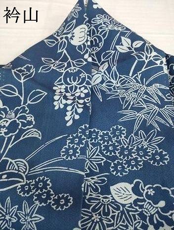 平和屋着物▽上質な小紋 単衣 草花文 正絹 逸品 AABG8444ck