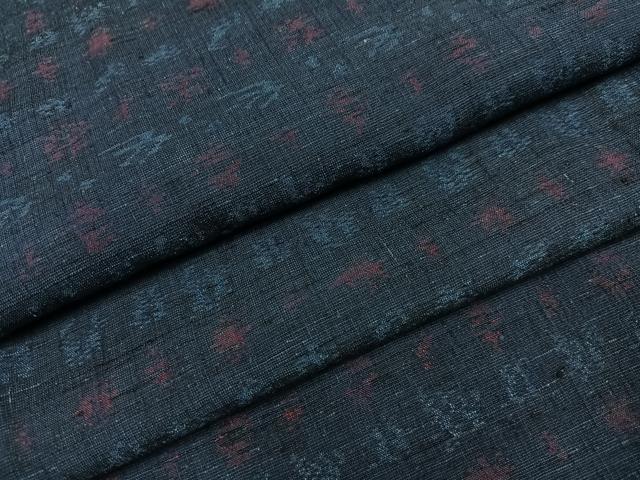 平和屋着物●上質な紬 ちぢみ織 正絹 逸品 AABG8484ph