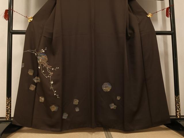 平和屋着物●訪問着 雪輪人物花文 金彩 正絹 逸品 AABG8485ph