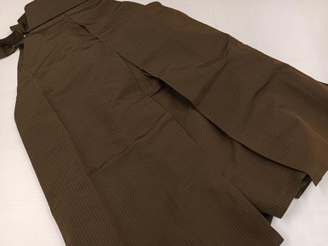 平和屋着物●男性 馬乗り袴 縞 正絹 逸品 AABG8505ph