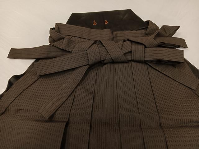 平和屋着物●男性 馬乗り袴 縞 正絹 逸品 AABG8507ph