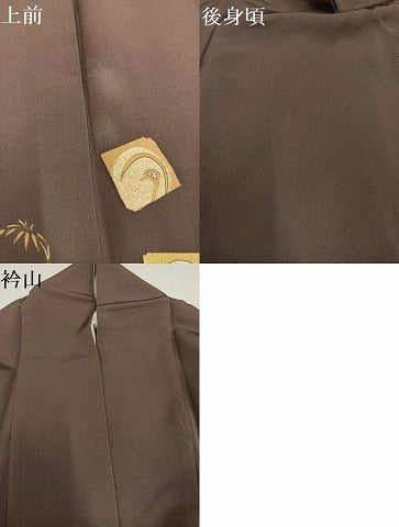平和屋着物●訪問着 松竹梅文 正絹 逸品 AABG8519ph