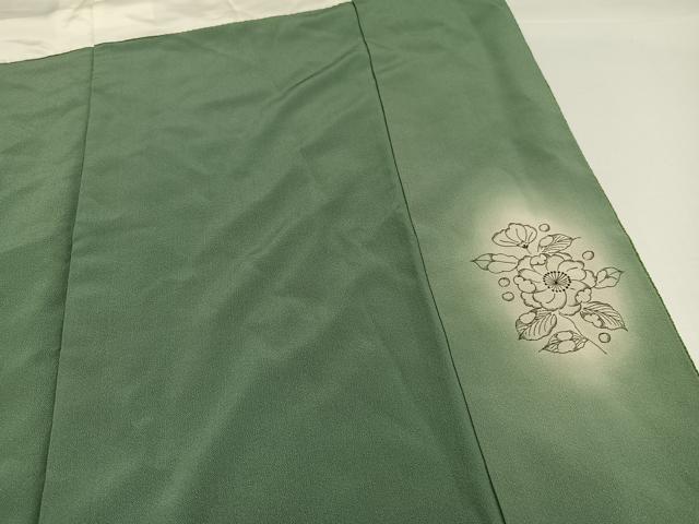 平和屋着物●訪問着 作家物 辻が花 葵 暈し染め 鬼しぼ縮緬 正絹 逸品 AABG8529ph