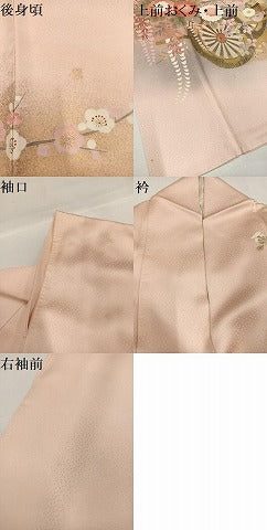 平和屋着物●京友禅の第一人者 松井青々 訪問着 花車文 暈し染め 金彩 正絹 逸品 AABG8532ph