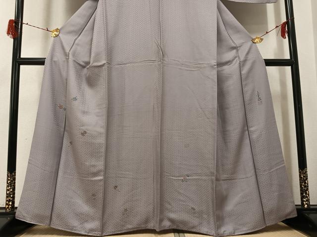 平和屋着物●友禅作家の巨匠 浅井青仁 訪問着 草花文 正絹 逸品 AABG8540ph
