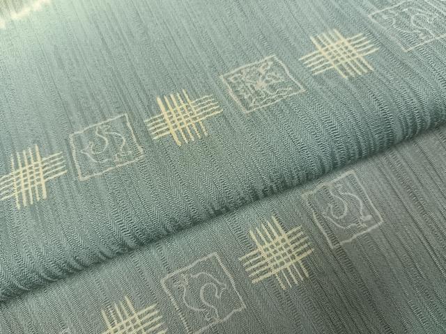 平和屋着物●上質な小紋 花鳥文 暈し染め 正絹 逸品 AABG8558ph