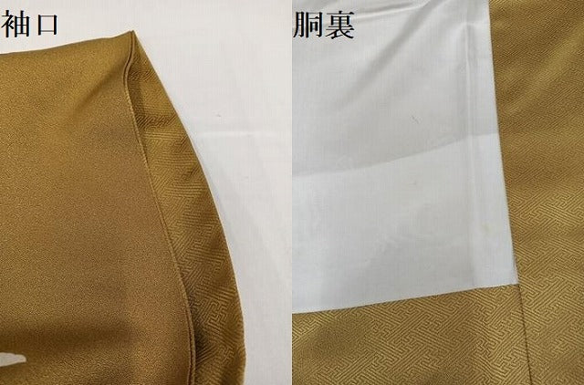 平和屋着物●訪問着 手描き 枝花文 暈し染め 金彩 正絹 逸品 AABG8559ph