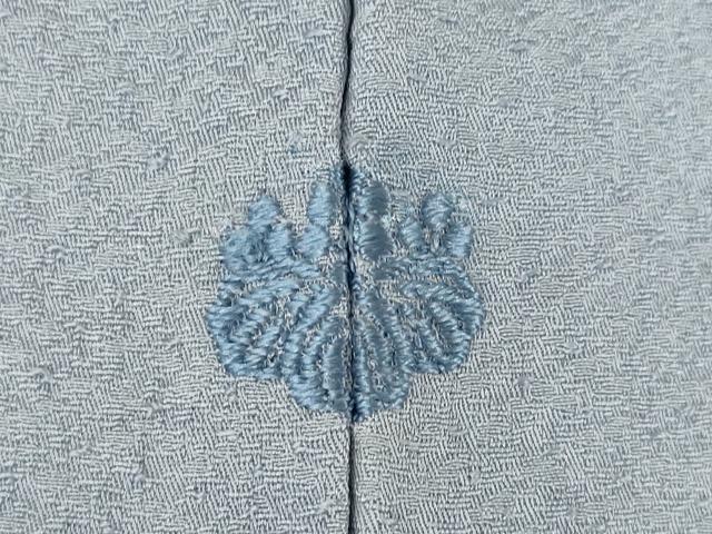 平和屋着物▽無地絵羽訪問着 単衣 中国三大刺繍 スワトウ刺繍 汕頭刺繍 冊子花鳥文 薄鼠色 正絹 逸品 AABG8571ck