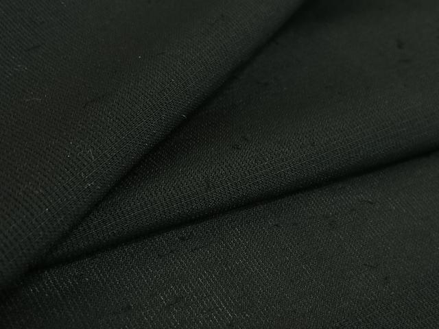 平和屋着物▽男性 羽織 黒紋付 暗黒色 正絹 逸品 AABG8647jh