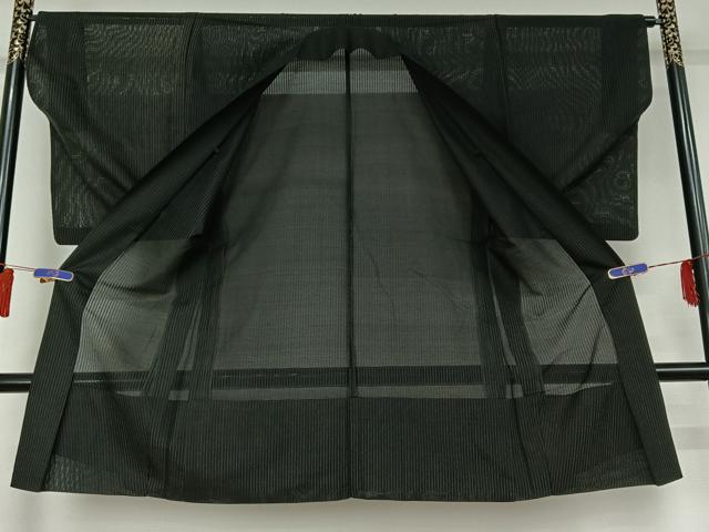 平和屋着物▽男性 羽織 スリーシーズン 春夏秋 塵除け 縞 正絹 逸品 AABG8648jh