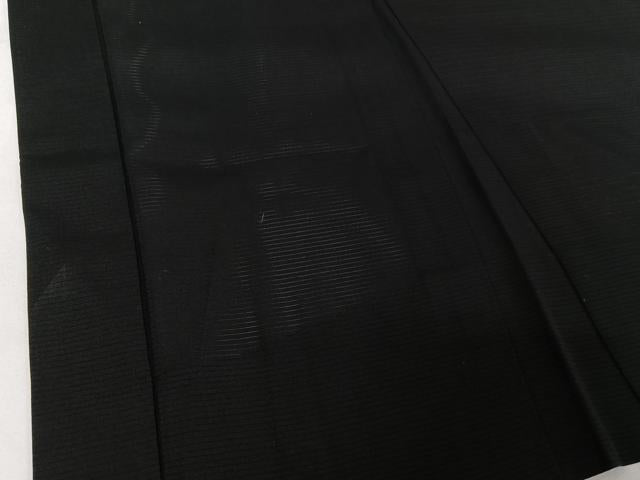 平和屋着物▽男性 羽織 黒紋付 暗黒色 正絹 逸品 AABG8651jh