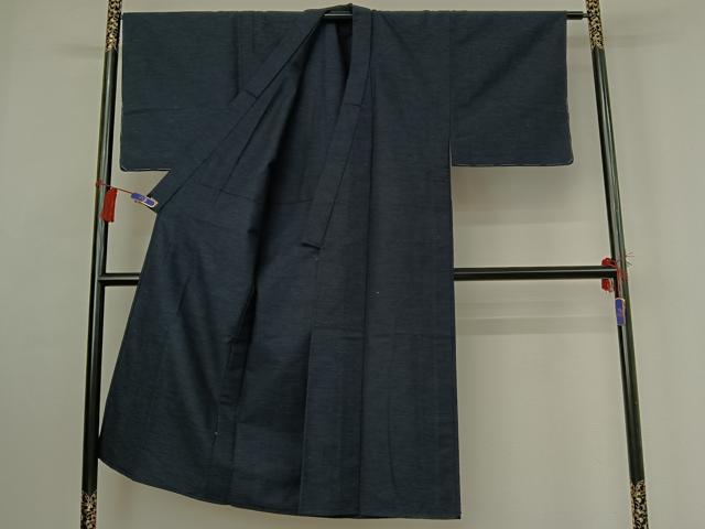 平和屋着物▽男性 紬 単衣 アンサンブル 霞文 三越扱い 正絹 逸品 AABG8684jh