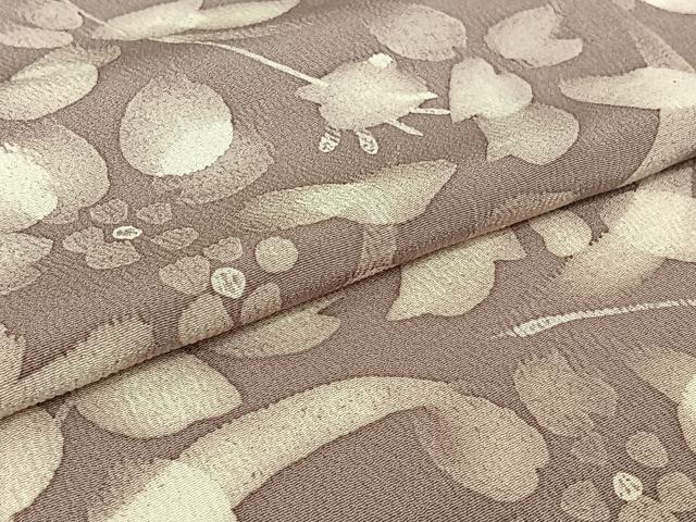平和屋着物▽上質な小紋 単衣 ろうけつ染め 草花文 正絹 逸品 AABG8688jh