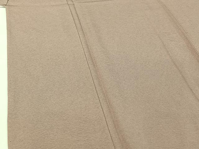 平和屋着物▽上質な色無地 単衣 薄柿色 正絹 逸品 AABG8725jh