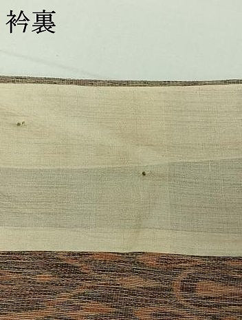平和屋着物▽上質な紬 単衣 花間道 正絹 逸品 AABG8738jh