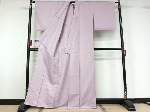 平和屋着物▽色無地 単衣 淡紅藤色 洗える着物 AABG8740jh