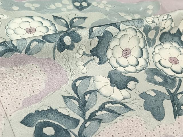 平和屋着物▽訪問着 単衣 手描き 辻が花 正絹 逸品 AABG8755jh