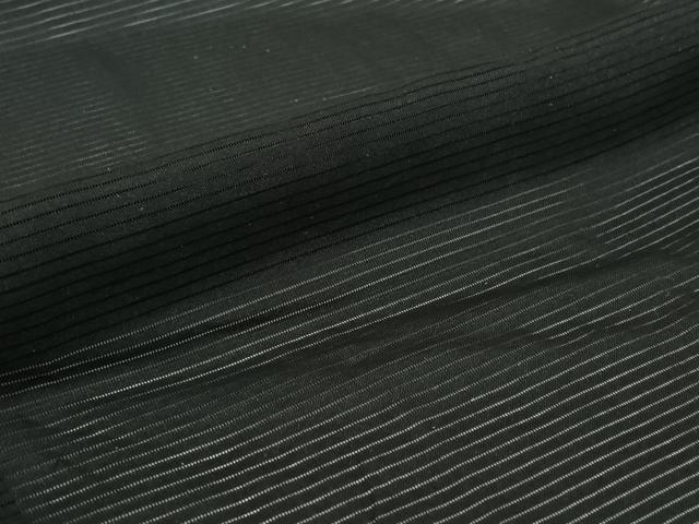 平和屋着物▽男性 黒紋付 黒紋付長羽織 暗黒色 正絹 逸品 AABG8758jh