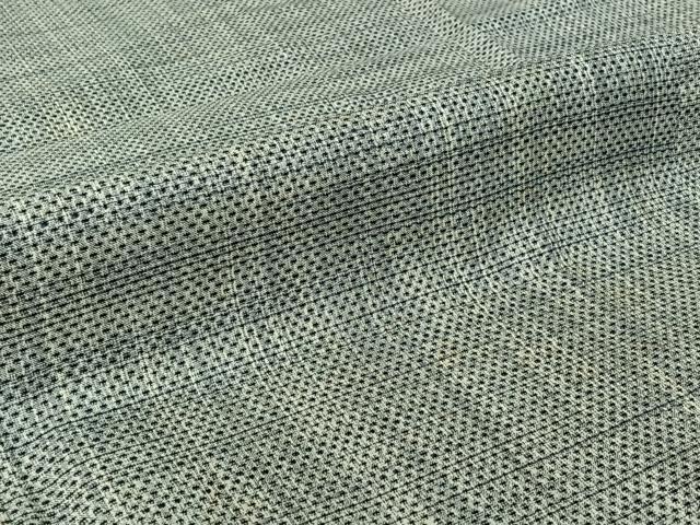 平和屋着物▽上質な紬 単衣 霞文 正絹 逸品 AABG8768jh