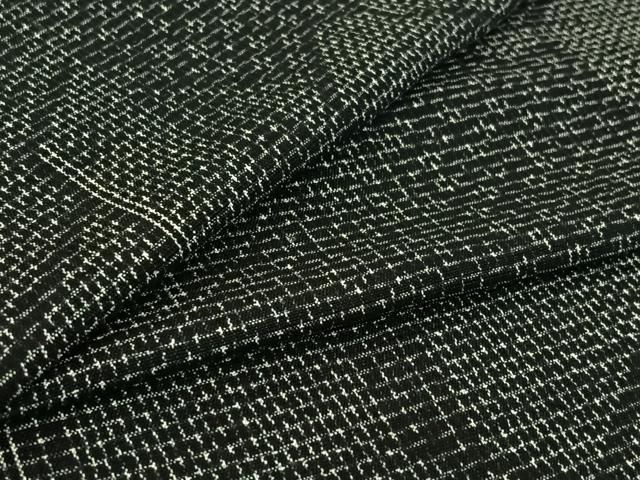 平和屋着物▽上質な紬 単衣 亀甲文 正絹 逸品 AABG8812jh