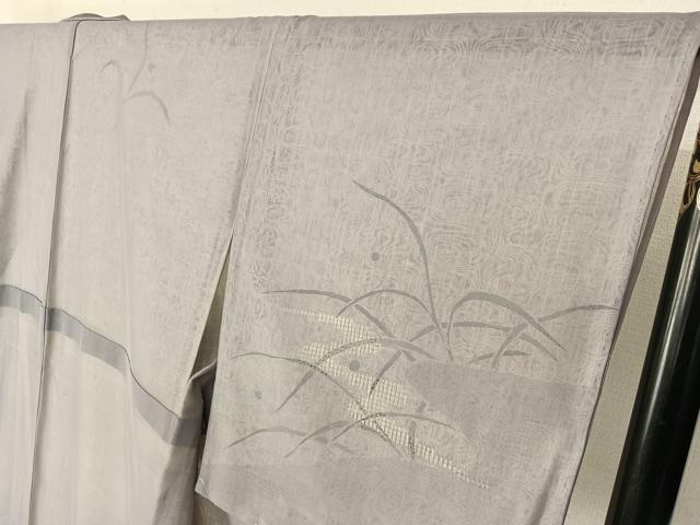 平和屋着物▽訪問着 無双 紗袷 紗×紗 手描き 露芝文 正絹 逸品 AABG8828jh