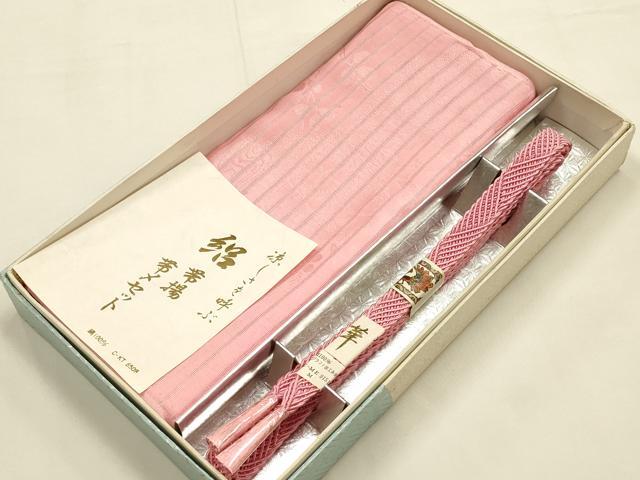 平和屋着物*夏物 和装小物 帯締め・帯揚げセット 絽 レース組 平組 逸品 未使用 AABG8891ay