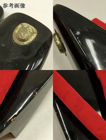 平和屋着物●和装小物 ぽっくり下駄 鼻緒:赤 逸品 AABG8909ay
