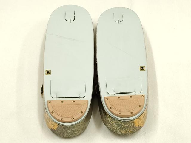 平和屋着物▼和装小物 和装草履 風景文 金彩 逸品 AABG8992ay