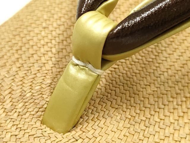 平和屋着物*夏物 和装小物 心斎橋 てんぐ 草履 網代 逸品 未使用 AABG8997ay