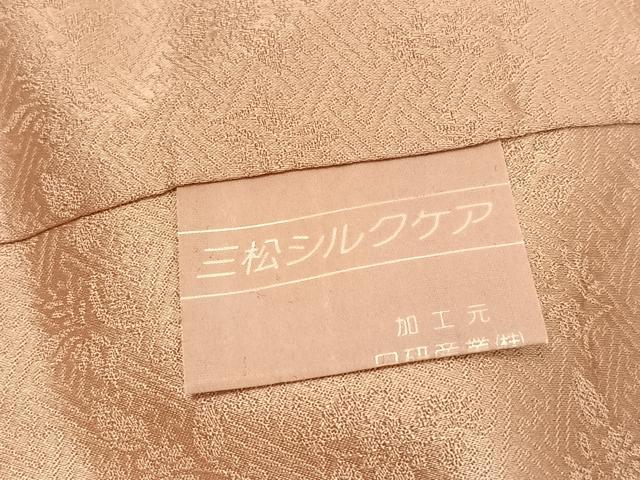 平和屋着物●訪問着 駒刺繍 松竹梅地紙草花文 金彩 正絹 逸品 AABG9001ph