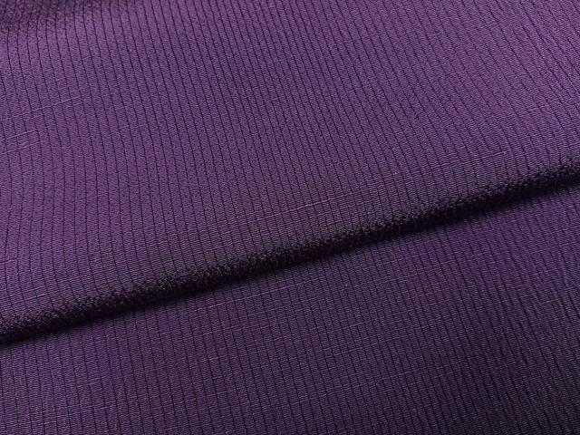 平和屋着物●上質な色無地 江戸紫色 正絹 逸品 AABG9010ph