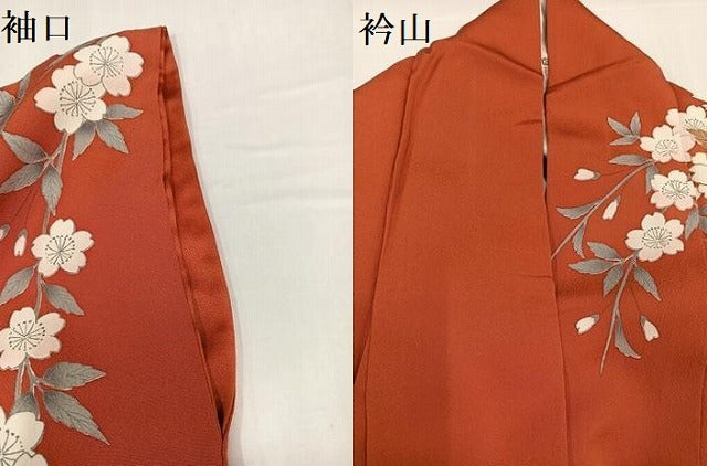平和屋着物●豪華振袖 鳳凰花鼓舞蝶文 暈し染め 金彩 正絹 逸品 AABG9015ph