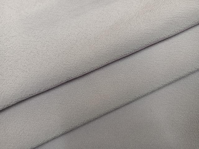 平和屋着物●上質な色無地 薄梅鼠色 正絹 逸品 未使用 AABG9036ph