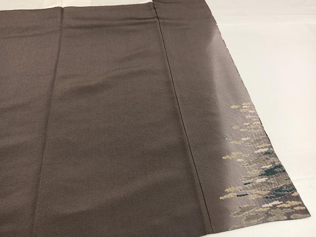 平和屋着物●訪問着 絞り 草木文 暈し染め 金彩 正絹 逸品 AABG9044ph