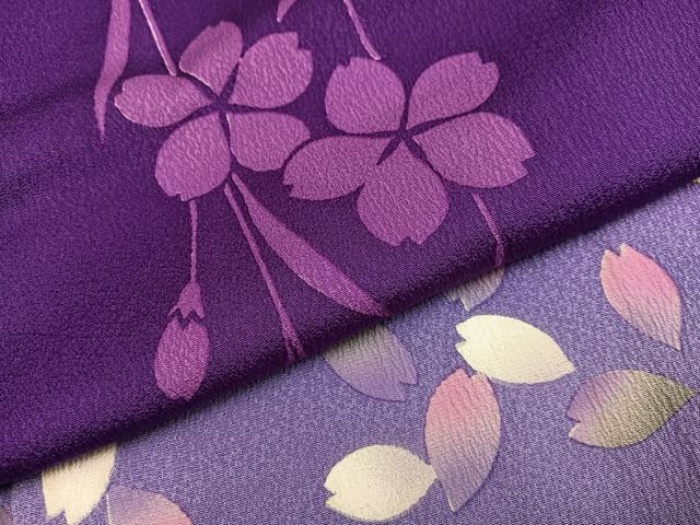 平和屋着物●豪華振袖 駒刺繍 桜文 暈し染め 金彩 正絹 逸品 AABG9056ph